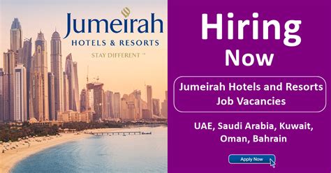 Jumeirah Hotels And Resorts Careers