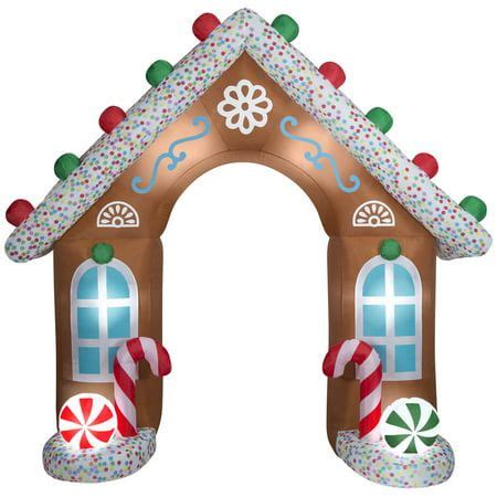 Holiday Time Foot Gingerbread House Archway Walmart Christmas