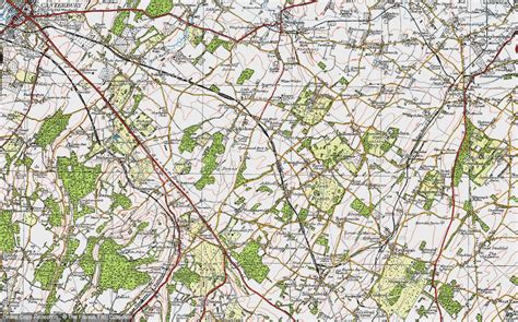 Historic Ordnance Survey Map Of Aylesham 1920