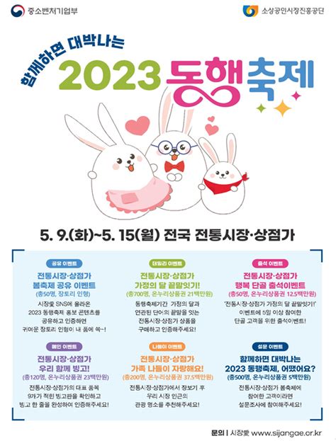 전국 1800여개 전통시장·상점 9일부터 ‘동행축제 참여