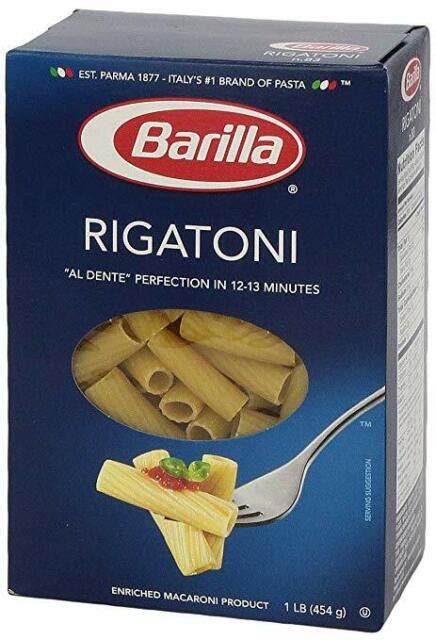 Barilla Rigatoni Pasta 16 Oz Pack Of 2 For Sale Online Ebay