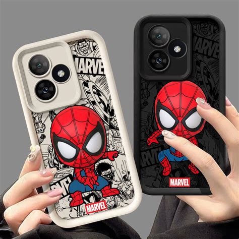 Cartoon Marvel Spider Man Cute Phone Case For Infinix Hot 40 30 20 Note