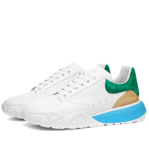 Alexander McQueen Court Trainer White Emerald Sand END