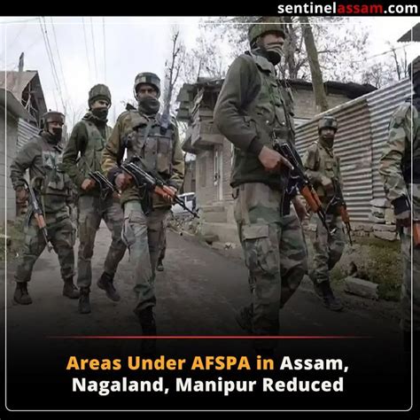 Areas Under Afspa In Assam Nagaland Manipur Reduced Areas Nagaland