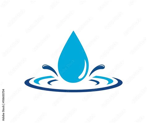 Water Drop Logo Stock Vector Adobe Stock