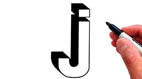 How To Draw Letter J In Lowercase 3d Youtube