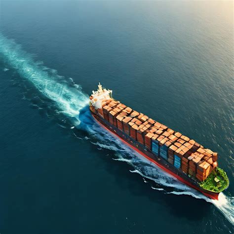 Premium Photo | A large container ship with shipping containers on it ...