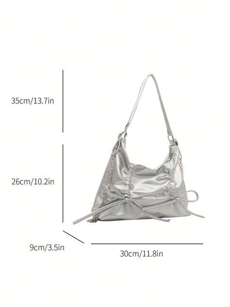 New Bow Knot Chain Bag For Women Korean Style Single Shoulder Bag