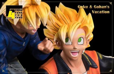 Fathers Day Special Goku And Gohan On Vacation F4 Statue Hobbies