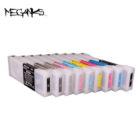 9 Colors 700ml Empty Refill Ink Cartridge For EPSON Pro 7890 9890 7908