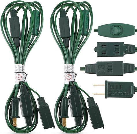 Amazon Kanayu 2 Pack Christmas Outdoor Extension Cord Multiple