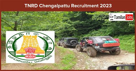 Tnrd Chengalpattu Recruitment Jeep Driver Jobs Th Pass Only