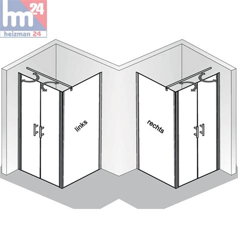 Hsk Favorit Nova Duschabtrennung Duschkabine Pendelt R Mit Seitenwand