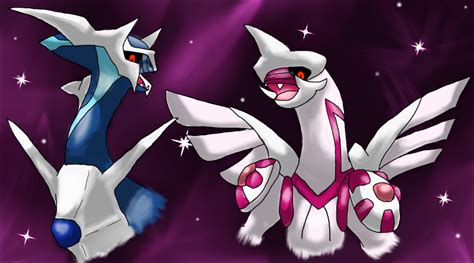 Dialga And Palkia By Musicalcombusken On Deviantart