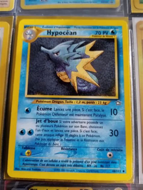 CARTE POKÉMON HYPOCÉAN 70 PV 48 111 Néo Wizards FR Mint EUR 2 66