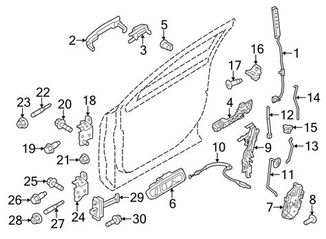 Ford Taurus Door Latch Reinforcement Latch Support Ag1z5443350a Lakeland Ford Online Parts