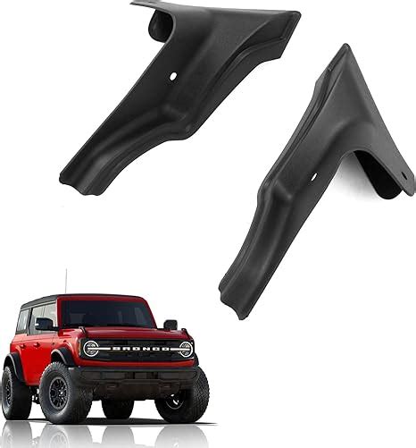 Rongtaod Fit 2021 2023 Ford Bronco 24 Door Broad Wheel Eyebrow Front Bumper Fender Mud Flaps