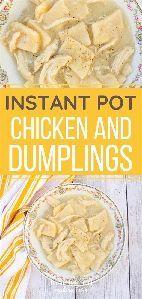 The Best Instant Pot Chicken And Dumplings Cracker Barrel Copycat