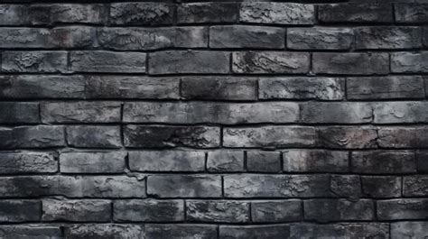 Premium AI Image | Illustration of a black brick wall