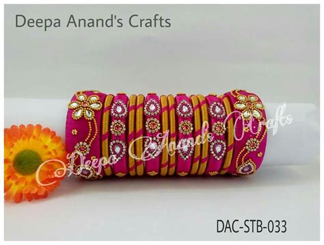 Silk Thread Bangles Design Silk Bangles Bangles Diy Handmade Bangles