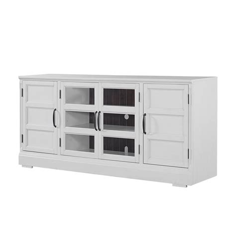 Shoreham 76 Inch Tv Console Effortless White Parker House Furniture