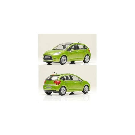 Miniature Citroen C3 Vert Cidule 2009 Francis Miniatures