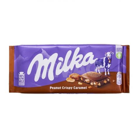 Шоколад молочный Milka Арахис Карамель (90 г) - IRMAG.RU