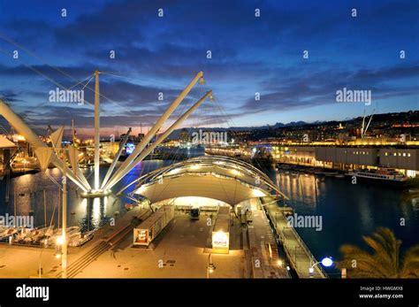 Italien Ligurien Genua Porto Antico Dem Hafen Mit Dem Gr Ten