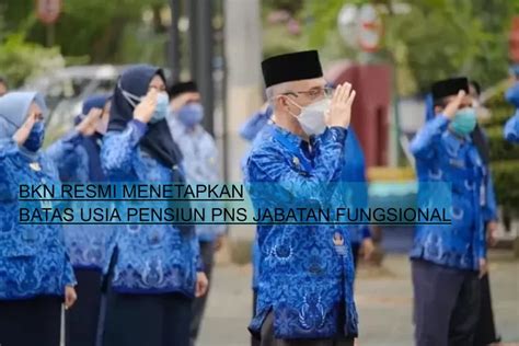 Alhamdulillah Bkn Menetapkan Batas Usia Pensiun Pns Jabatan Fungsional