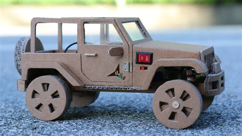 How To Make Rc Car Jeep Wrangler Amazing Cardboard Car Diy Youtube