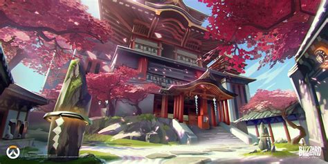 Hanamura Map - Characters & Art - Overwatch | Environment concept art ...