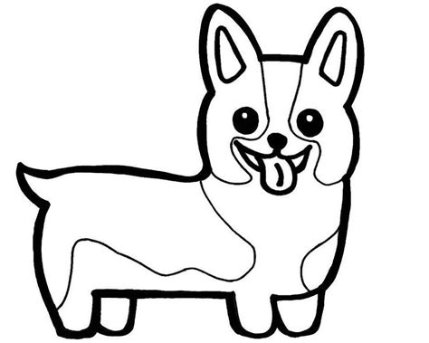 Corgi Adult Coloring Page Coloring Pages