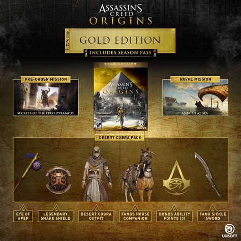 Buy Assassin S Creed Origins Gold Edition For Pc Ubisoft Official Store