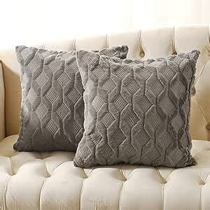 Amazon Volcanics Pack Of Faux Wool Throw Pillow Covers X