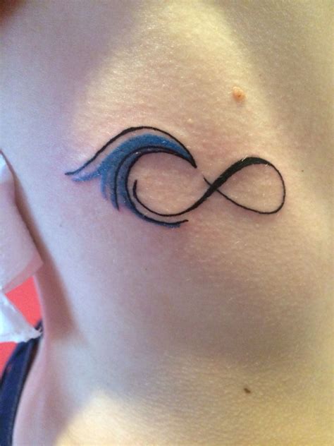 Infinite Wave Tattoo Waves Tattoo Surf Tattoo Infinity Tattoos