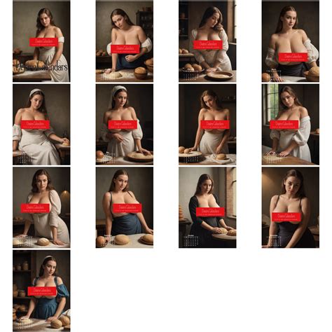 The Baker 2025 Calendar Naked Women Big Breasts Pin Up By Desirecalendars Etsy