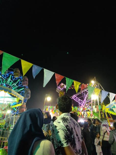 Pasar Malam Buku Foto Gambar Malam