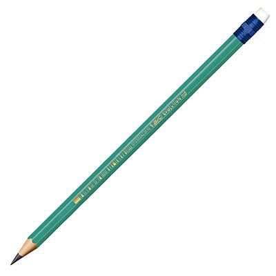 Lápis Preto BIC Evolution Grafite Nº 2HB Borracha Corpo Verde