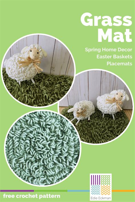 Crochet A Grass Mat Edie Eckman Crochet Patterns Free Crochet Pattern Crochet