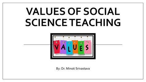 Values Of Social Science Teaching YouTube