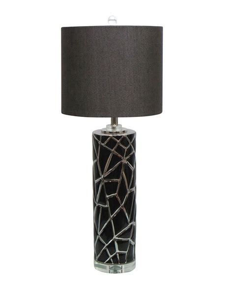 Jeco Ceramic Table Lamp With Crystal Base Macys