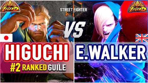 Sf6 🔥 Higuchi 2 Ranked Guile Vs Ending Walker Ed 🔥 Sf6 High Level