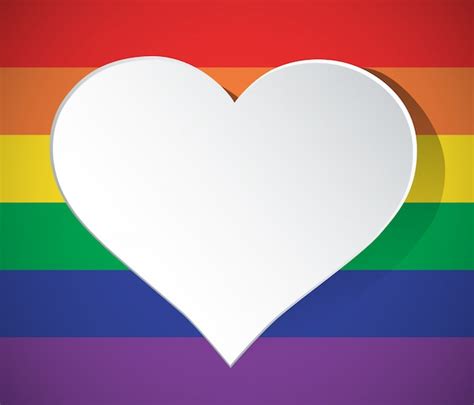 Premium Vector Lgbt Heart Shaped Rainbow Icon Isolated