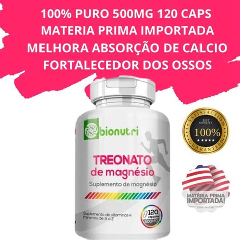 Kit Uni Magnesio L Treonato Mg Puro Premium C Ps Em Promo O