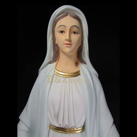 Home Decoration Use Resin Craft Religious Virgin Mother Mary Jesus Statues