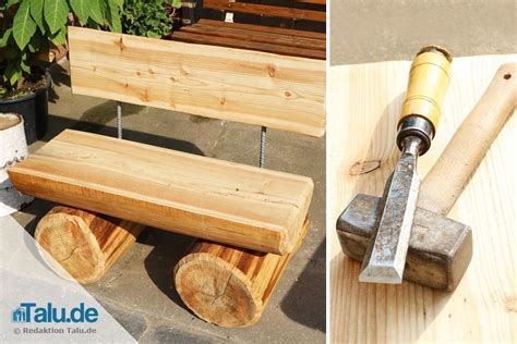 Massive Gartenbank Aus Holz Selber Bauen Diy Anleitung Gartenbank