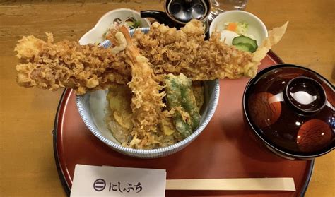 【杉並区】丼からはみ出す大きさ！日本料理ふぐ舗『にしぶち』 ランチタイム限定の穴子天丼がすごい！！ 号外net 杉並区