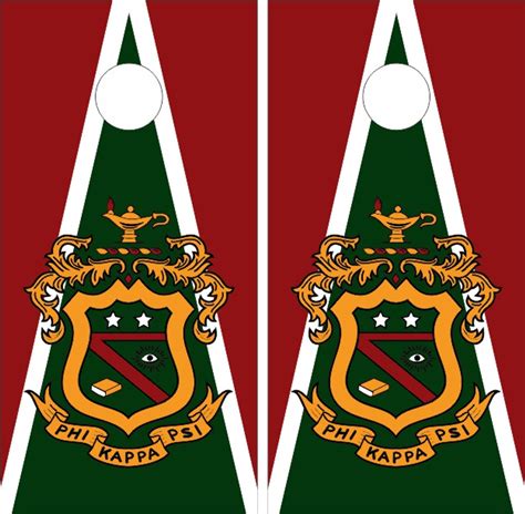 Phi Kappa Psi Version 2 Cornhole Set With Bags Custom Cornhole Llc
