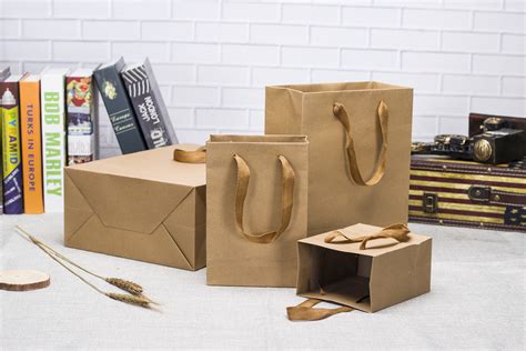 Buy T Bag Kraft Paper Bag Tote Bag Custom High Grade Thickened Paper