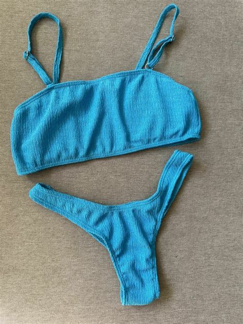 BIKINI BANDO TEXTURADA CELESTE MALIKA UNDERWEAR